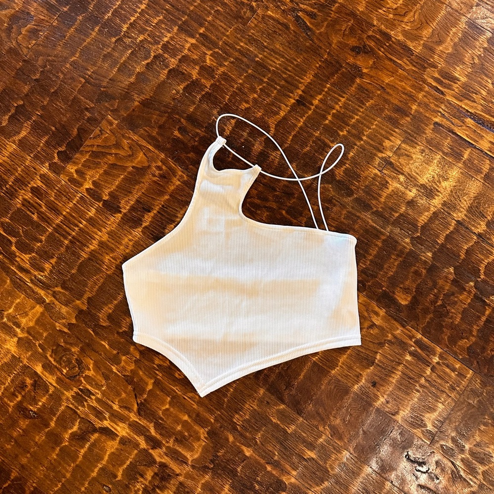 Stylish Cream One-Shoulder Top